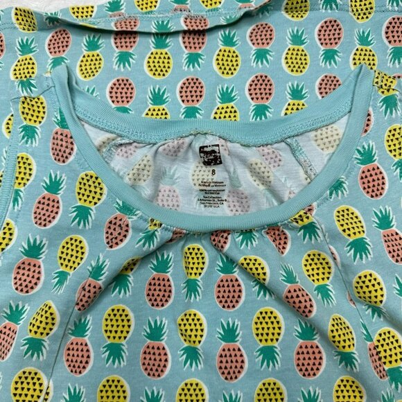 Tea Collection Girls Cotton Knee-Length Sleeveless Pineapple Dress Size 8 - Picture 3 of 6